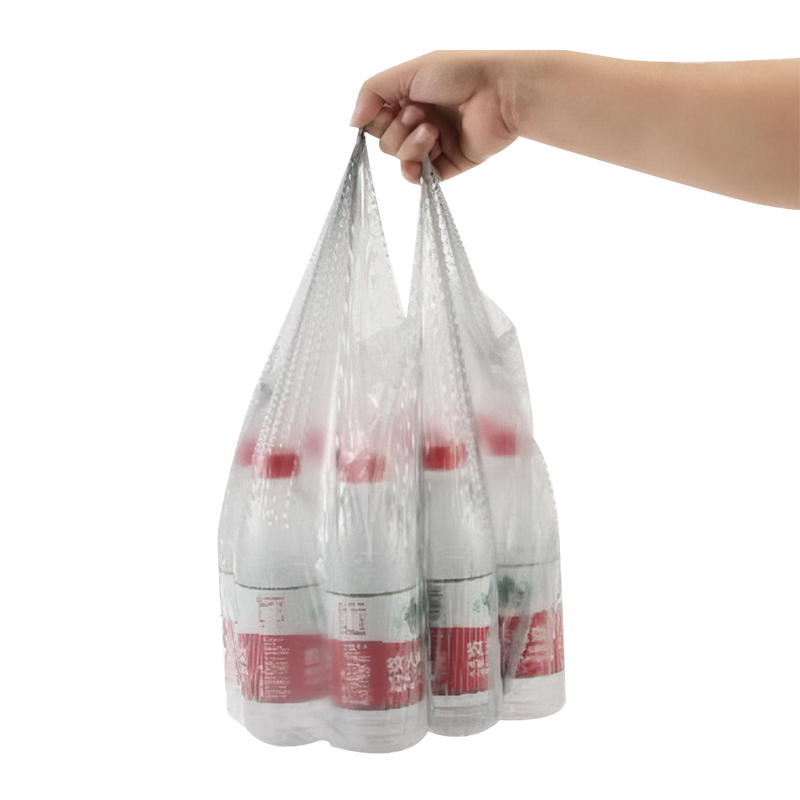 Mehrfarbige Druckweste Müllsack